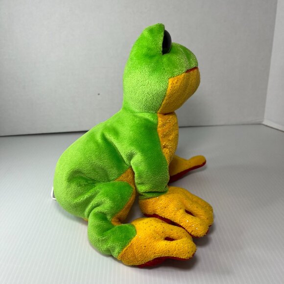 Ganz Webkinz Tree Frog Plush HM109 Green Red Orange NO CODE 10" Soft Cute - Picture 3 of 8